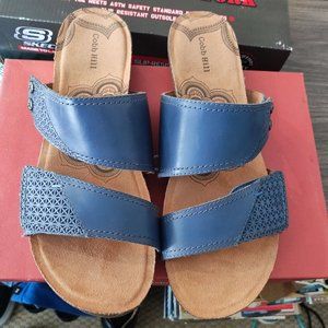 Cobb Hill trinity slide flat slipper grey women's size 10M eur 41.5